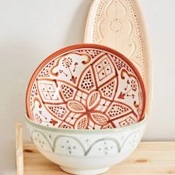 Chabi Chic Saladier Vert Amande Et Or D20cm - Zwak -SEMA DESIGN Magasin 0550a amb hd fds cat23 0007