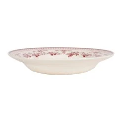 Comptoir De Famille Assiette Creuse En Faïence Bordeaux D23cm - Faustine