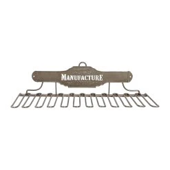 Comptoir De Famille Porte Verres En Fer Gris - Manufacture