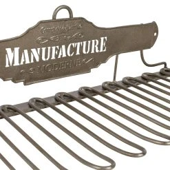 Comptoir De Famille Porte Verres En Fer Gris - Manufacture -SEMA DESIGN Magasin 112260 DET02 WEB