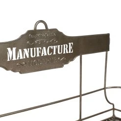 Comptoir De Famille Etagère 4 Pots En Fer Gris - Manufacture -SEMA DESIGN Magasin 112340 DET02 WEB