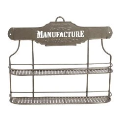 Comptoir De Famille Etagère Pour Pot à épices En Fer Gris - Manufacture