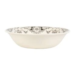 Comptoir De Famille Saladier En Faïence Blanc Et Gris - Clothilde