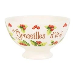 Comptoir De Famille Bol En Faïence Groseilles D'été 75cl - Collectionneur
