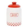 Comptoir De Famille Pot Sucre Gaston Rouge, Blanc En Dolomite -SEMA DESIGN Magasin 200676 DEB WEB