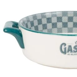 Comptoir De Famille Plat En Dolomite Bleu Et Blanc - Gaston -SEMA DESIGN Magasin 200681 DET01 WEB