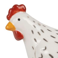 Comptoir De Famille Saliere Poivriere En Porcelaine Poule Gris - Margotte -SEMA DESIGN Magasin 200847 DET01 WEB