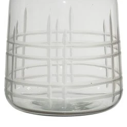 Comptoir De Famille Bocal Avec Couvercle Gravé Carreau Ciment H17cm En Manguier -SEMA DESIGN Magasin 201061 DET02 WEB