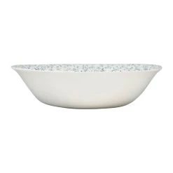 Comptoir De Famille Saladier En Faïence Blanc Et Vert - P'tites Fleurs