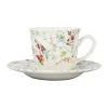 Comptoir De Famille Tasse Et Sous-tasse En Faïence Multicolore - P'tites Fleurs -SEMA DESIGN Magasin 201492 DEB WEB