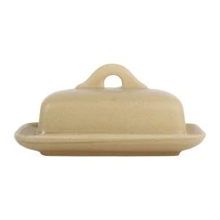 Comptoir De Famille Beurrier Grège En Grès - Suzanne