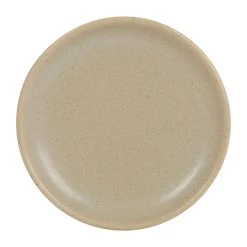 Comptoir De Famille Assiette Plate Grège D27.5cm En Grès - Suzanne
