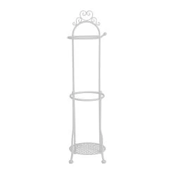 Comptoir De Famille Porte Rouleau Papier De Toilette Blanc H69.5cm En Fer - Charmet