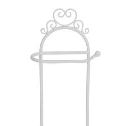 Comptoir De Famille Porte Rouleau Papier De Toilette Blanc H69.5cm En Fer - Charmet -SEMA DESIGN Magasin 201626 DET02 WEB