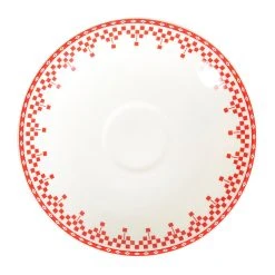 Comptoir De Famille Tasse Et Sous-tasse En Faïence Damier Rouge - Campagne -SEMA DESIGN Magasin 2364 DET02 WEB