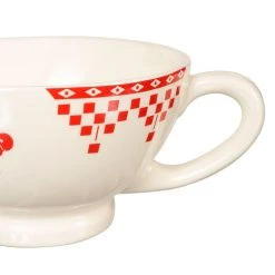 Comptoir De Famille Bol Avec Anse Damier Rouge En Faïence -SEMA DESIGN Magasin 2370 DET02 WEB