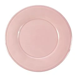 Côté Table Assiette Plate En Faïence Rose Poudré D28.5cm - Constance