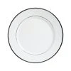 Côté Table Assiette Plate En Porcelaine Blanc Et Platine D27cm -ginger -SEMA DESIGN Magasin 29096 DEB WEB