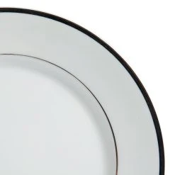 Côté Table Assiette à Dessert En Porcelaine Blanc Et Platine D20cm - Ginger -SEMA DESIGN Magasin 29098 DET01 WEB