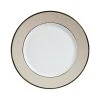 Côté Table Assiette Plate En Porcelaine Perle Et Platine D27cm - Ginger -SEMA DESIGN Magasin 29102 DEB WEB