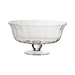 Côté Table Coupe Sur Pied Praline Transparent En Verre