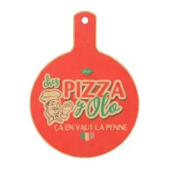 Natives Planche A Decouper En Mdf Rouge - Chez Pizza Y Ol