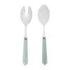 Côté Table Couverts à Salade Lucie Vert D'eau En Inox Et Plastique