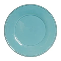 Côté Table Assiette Plate En Faïence Turquoise D28.5cm - Constance