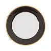 Côté Table Assiette Plate En Porcelaine Noir Et Doré D27cm - Ginger -SEMA DESIGN Magasin 34704 DEB WEB