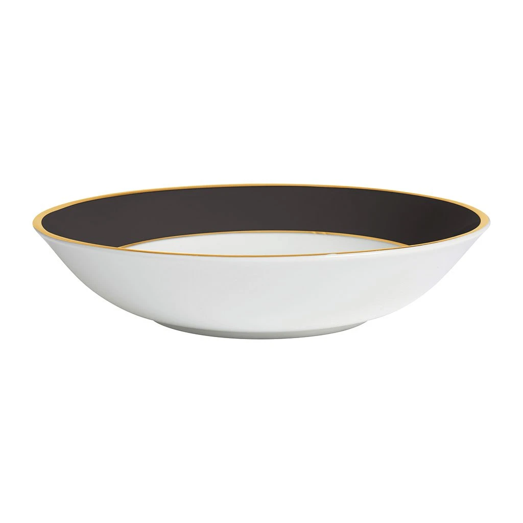 Côté Table Assiette Creuse En Porcelaine Noir Et Doré D23cm - Ginger 3 Côté Table Assiette Creuse En Porcelaine Noir Et Doré D23cm - Ginger