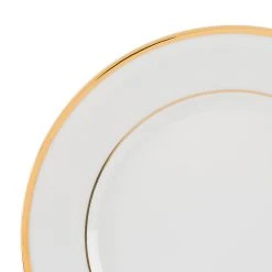 Côté Table Assiette Plate En Porcelaine Blanc Et Doré D27cm - Ginger -SEMA DESIGN Magasin 34710 DET01 WEB