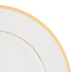 Côté Table Assiette Plate En Porcelaine Blanc Et Doré D27cm - Ginger -SEMA DESIGN Magasin 34710 DET02 WEB