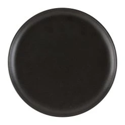Côté Table Assiette Plate En Grès Noir D27cm - Ingrid