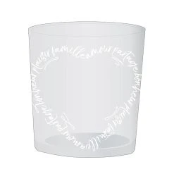Côté Table Gobelet Texte Coeur Bodega Blanc 37cl -SEMA DESIGN Magasin 35799 FRN01 WEB