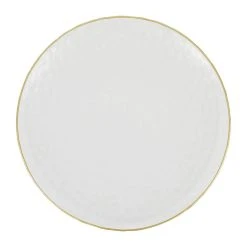 Côté Table Assiette Plate En Verre Doré D22cm - Orphee