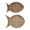 Côté Table Lot De 2 Plateaux Poisson En Jonc De Mer Et Fer - Borneo -SEMA DESIGN Magasin 37708 DEB WEB