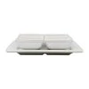 Côté Table Lot De 4 Coupelles Avec Plat En Grès Réactif Blanc - Flore -SEMA DESIGN Magasin 37877 DEB WEB