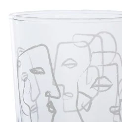 Côté Table Gobelet Visage Bodega Blanc 35.5cl En Verre -SEMA DESIGN Magasin 37893 DET01 WEB