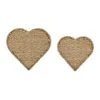 Côté Table Plateaux Coeur X2 En Jonc De Mer Naturel - Borneo -SEMA DESIGN Magasin 38675 DEB WEB