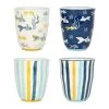 Jardin D'Ulysse Lot De 4 Gobelets En Grès Bleu - Un été à La Mer -SEMA DESIGN Magasin 466919 DEB WEB