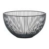 Zeller Corbeille Fruit Metal Noir D25cm -SEMA DESIGN Magasin 605947 FRN01 WEB