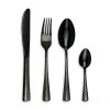 TARRERIAS BONJEAN Ménagère 16 Pièces En Inox Noir Motif Chevron -SEMA DESIGN Magasin 607064 FRN01 WEB