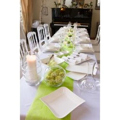 Table Passion Plat Rectangulaire En Porcelaine Blanc D32cm - Melody -SEMA DESIGN Magasin 607905 FRN03 WEB