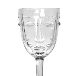 Opjet Verre A Pied Visage Transparent - D8xh16.5cm -SEMA DESIGN Magasin 616130 DET01 WEB