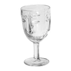 Opjet Verre A Pied Visage Transparent - D8xh16.5cm -SEMA DESIGN Magasin 616130 DET03 WEB