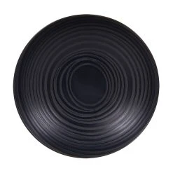 Table Passion Assiette Calotte En Grès Noir D22cm - Moon