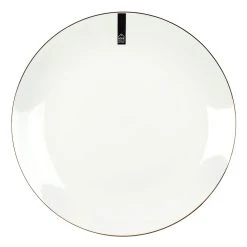 Home Déco Factory Assiette Plate En Porcelaine Lisere Doré D26cm -SEMA DESIGN Magasin 620972 FRN03 WEB