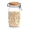 Zeller Bocal En Verre Avec Fermeture à Clip 1.45l Couvercle En Bois -SEMA DESIGN Magasin 623522 FRN01 WEB