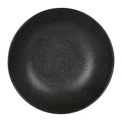 Table Passion Assiette Calotte En Gres Noir D25cm - Vesuvio -SEMA DESIGN Magasin 624915 DET01 WEB