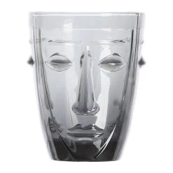 Opjet Verre Gobelet Visage Noir